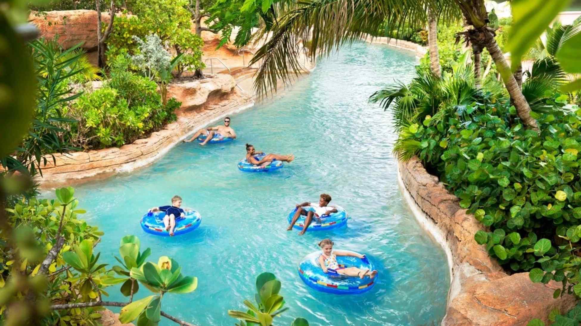 Take a tranquil journey along Juha's 360-metre lazy river, gliding through the park on single or double-seater tubes.