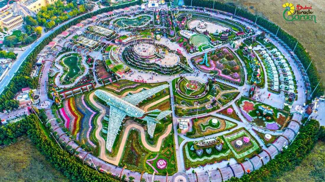Dubai Miracle Garden, a magical place of 72,000 sqm, reopens every winter, featuring over 150 million flowers since Valentine's Day in 2013.
