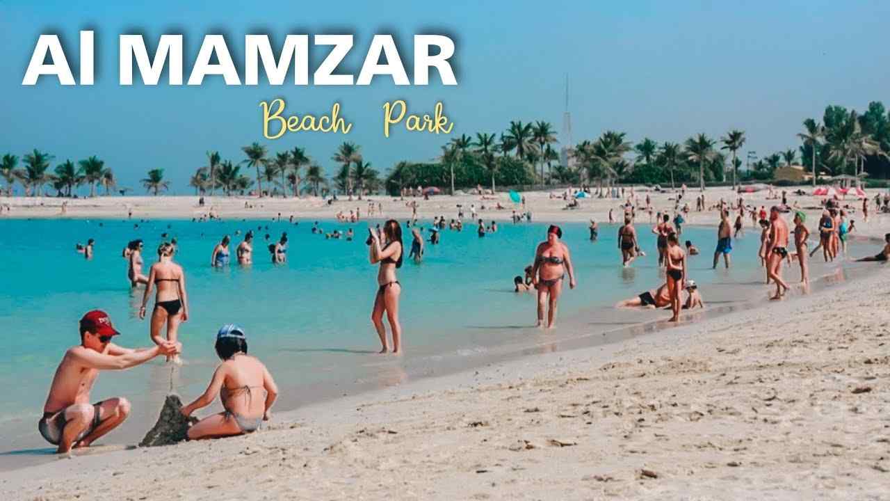 Al Mamzar, situated in Deira, northeast Dubai, offers diverse water sports like swimming and jet skiing.